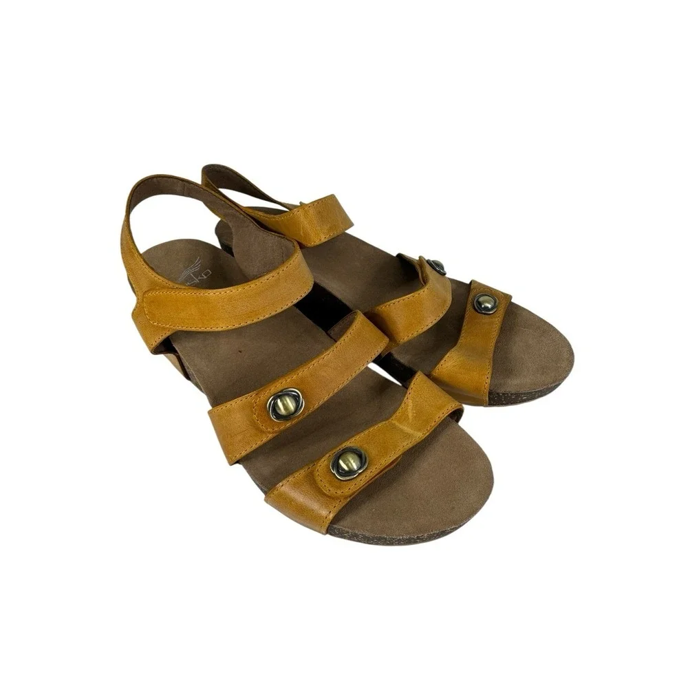 Dansko Savannah Wedge Sandals  Women Size 38 No Box